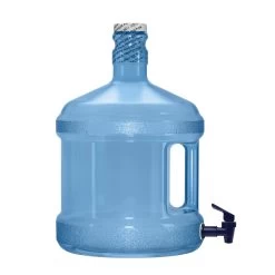 2 Gallon BPA Free Reusable Plastic Water Bottle With Screw Cap And Valve