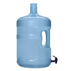 5 Gallon Polycarbonate Plastic Reusable Water Bottle With Crown Cap And Valve