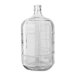 Glass Bottle, Carboy Bottle, With Crown Top Cap, Geo
