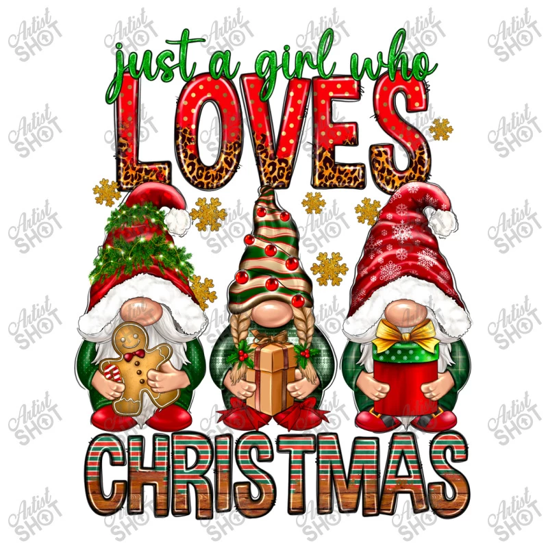 Just A Girl Who Loves Christmas Stainless Steel Water Bottle - Image 3