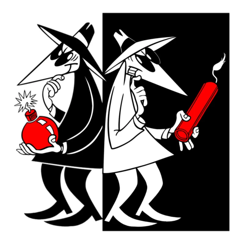 Spy Vs Spy Mad Magazine Stainless Steel Water Bottle - Image 3