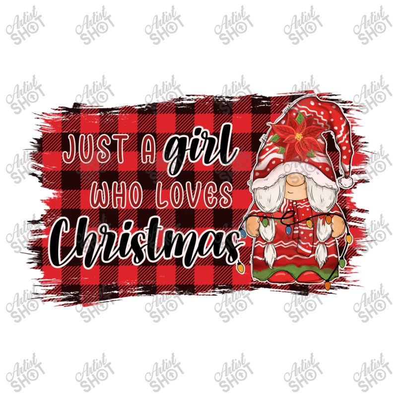 Just A Girl Who Loves Christmas Sublim Stainless Steel Water Bottle - Image 3