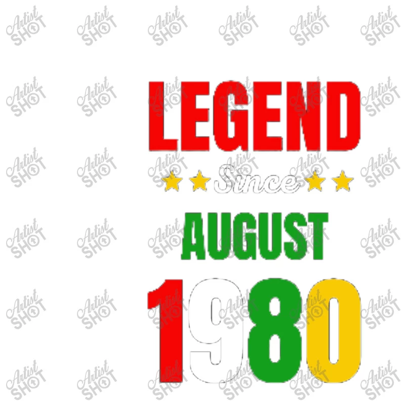 Legend Since August 1980 Funny Stainless Steel Water Bottle - Image 3