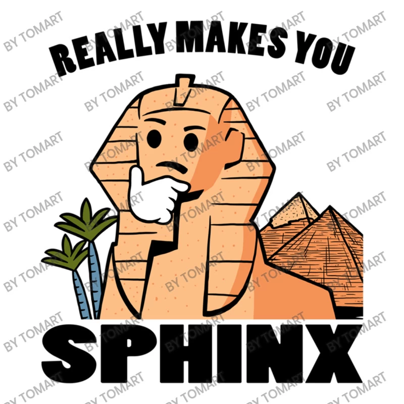 Really Makes You Sphinx Stainless Steel Water Bottle - Image 3