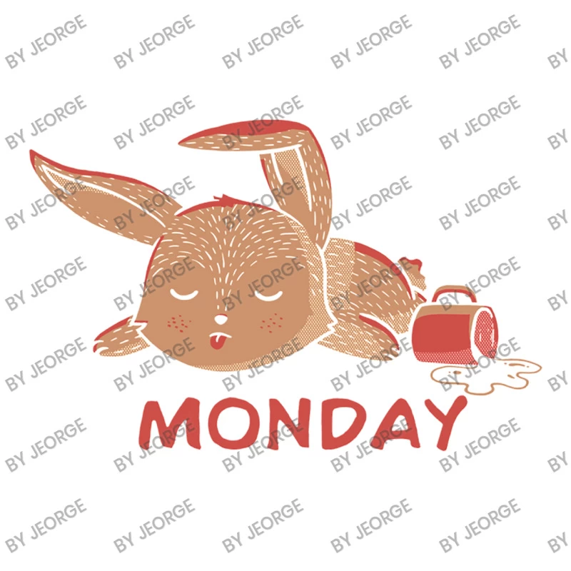 Monday Rabbit Stainless Steel Water Bottle - Image 3