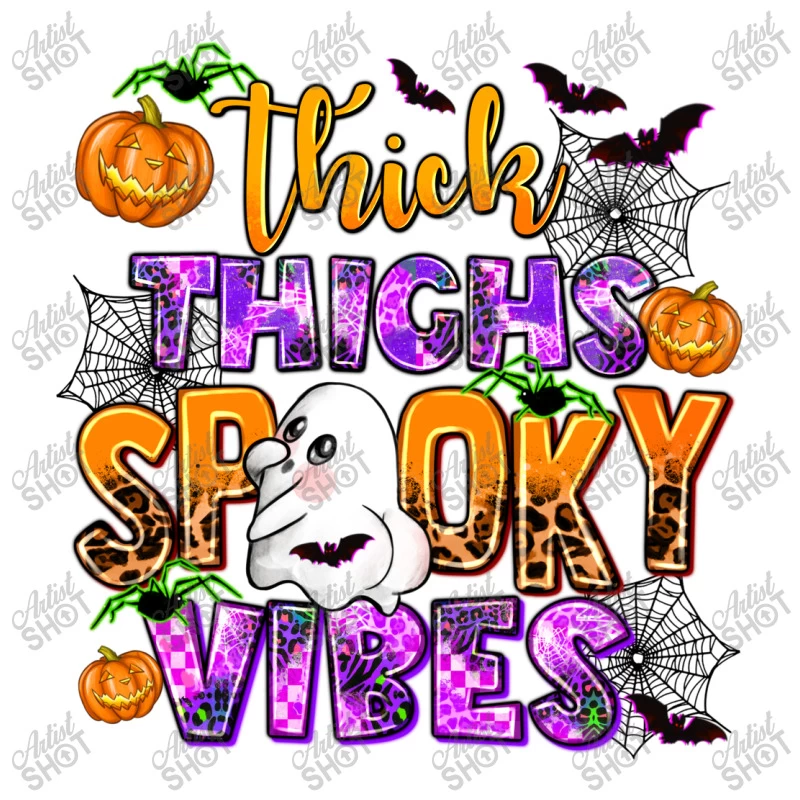 Thick Thighs Spooky Vibes Stainless Steel Water Bottle - Image 3
