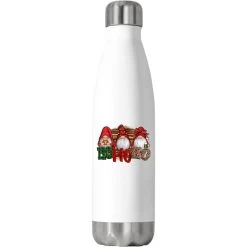 Ho Ho Ho Christmas Gnomes Stainless Steel Water Bottle