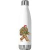 Bigfoot Santa Christmas Tree Lights Xmas Sasquatch Stainless Steel Water Bottle