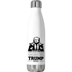 Donald Trump Middle Finger Funny Stainless Steel Water Bottle