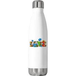 Autism Coffee Cup With Sunflower Stainless Steel Water Bottle