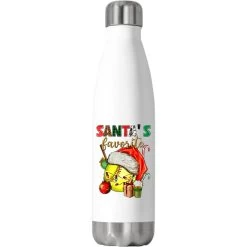 Santa's Favorite Softball Stainless Steel Water Bottle