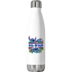 Preview Flower Stitch 6 Th Grade Stainless Steel Water Bottle