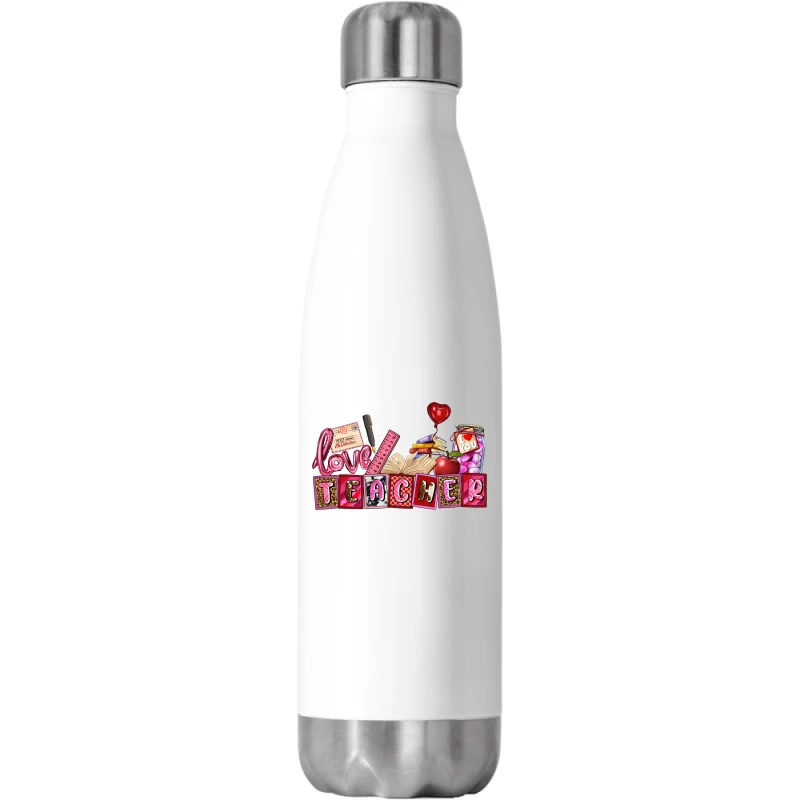 Valentines Day Teacher Stainless Steel Water Bottle