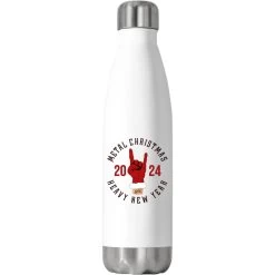 Metal Christmas Heavy New Year Stainless Steel Water Bottle