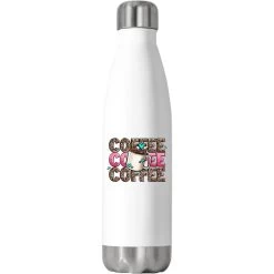 Coffee Coffee Coffee Stainless Steel Water Bottle