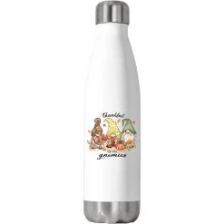 Thankful For My Gnomies Sublimation Stainless Steel Water Bottle