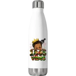 1865 Vibes Afro Peekaboo Boy Stainless Steel Water Bottle