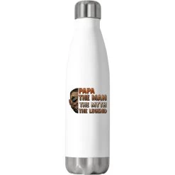 Papa The Man Myth Legend Stainless Steel Water Bottle