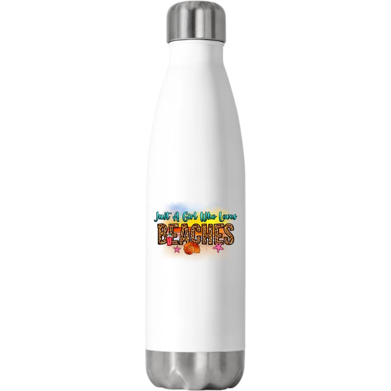 Just A Girl Who Loves Beaches Stainless Steel Water Bottle