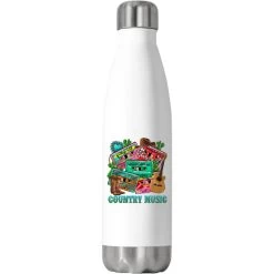 Country Music Cassette Stainless Steel Water Bottle