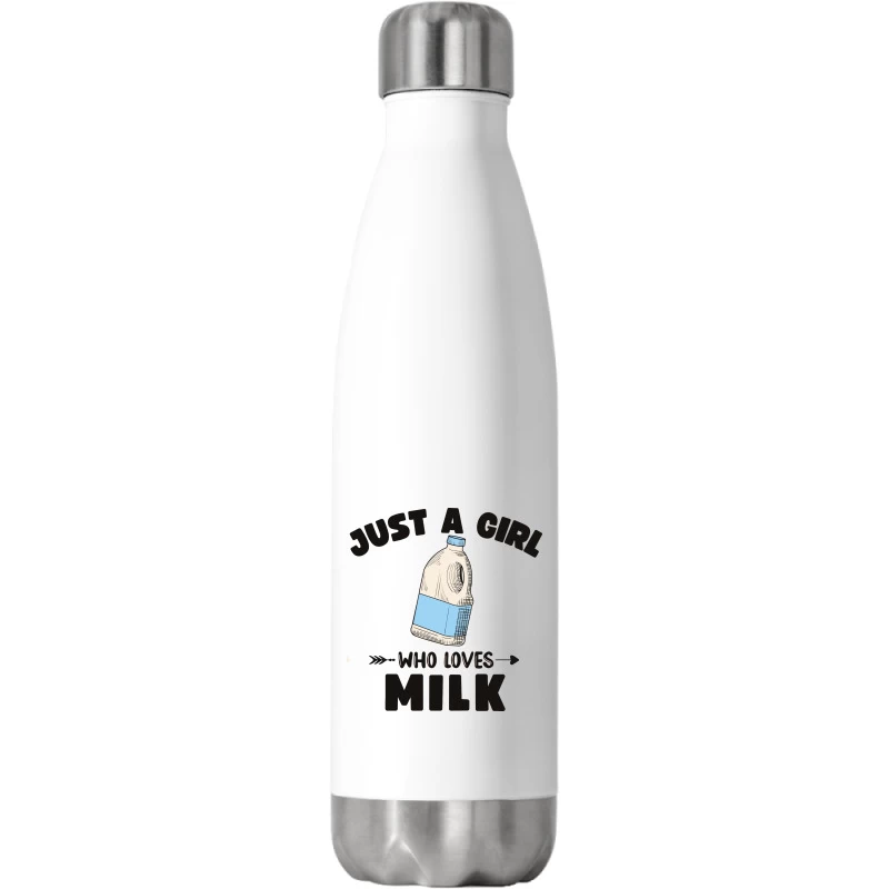 Funny Milk Stainless Steel Water Bottle