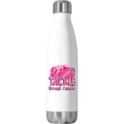 Tackle Breast Cancer Stainless Steel Water Bottle