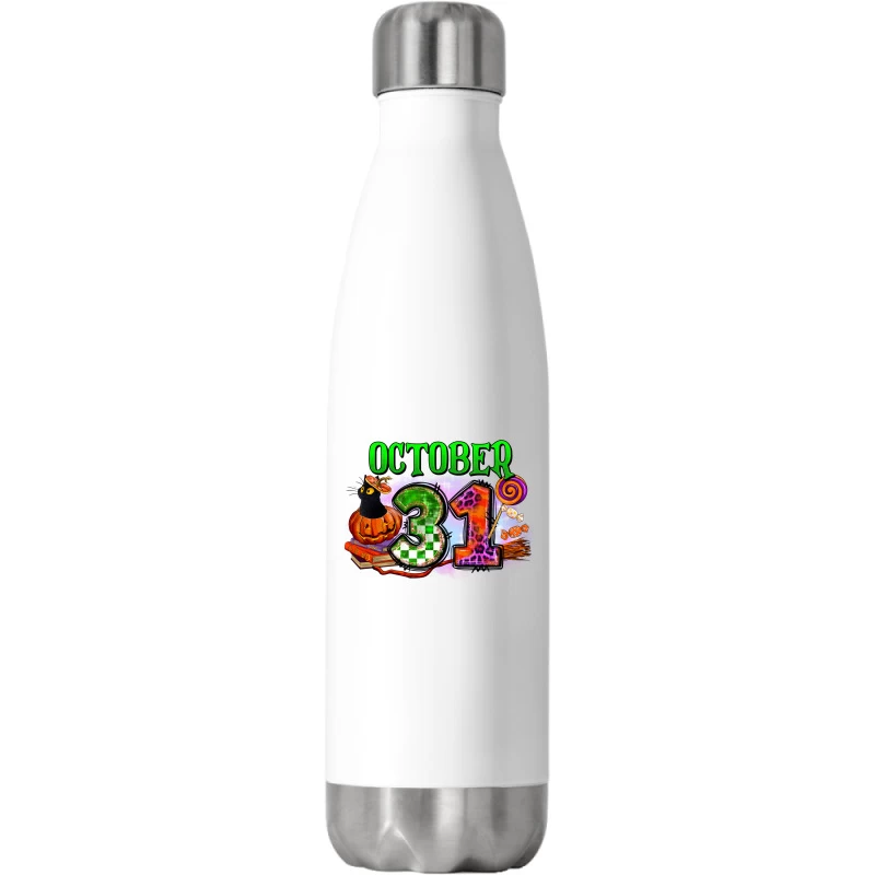 October 31 Halloween Stainless Steel Water Bottle