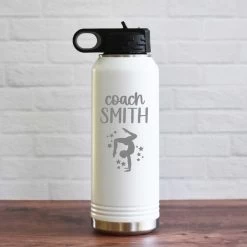 Personalized Coach Water Bottle - Gymnastics