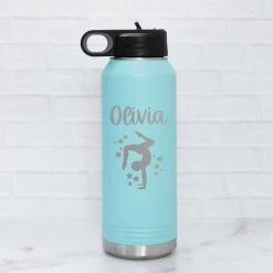 Personalized Gymnastics Water Bottle With Name