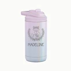 Personalized Kids Water Bottle 12 Oz - Woodland Fox