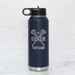 Personalized Coach Water Bottle - Lacrosse