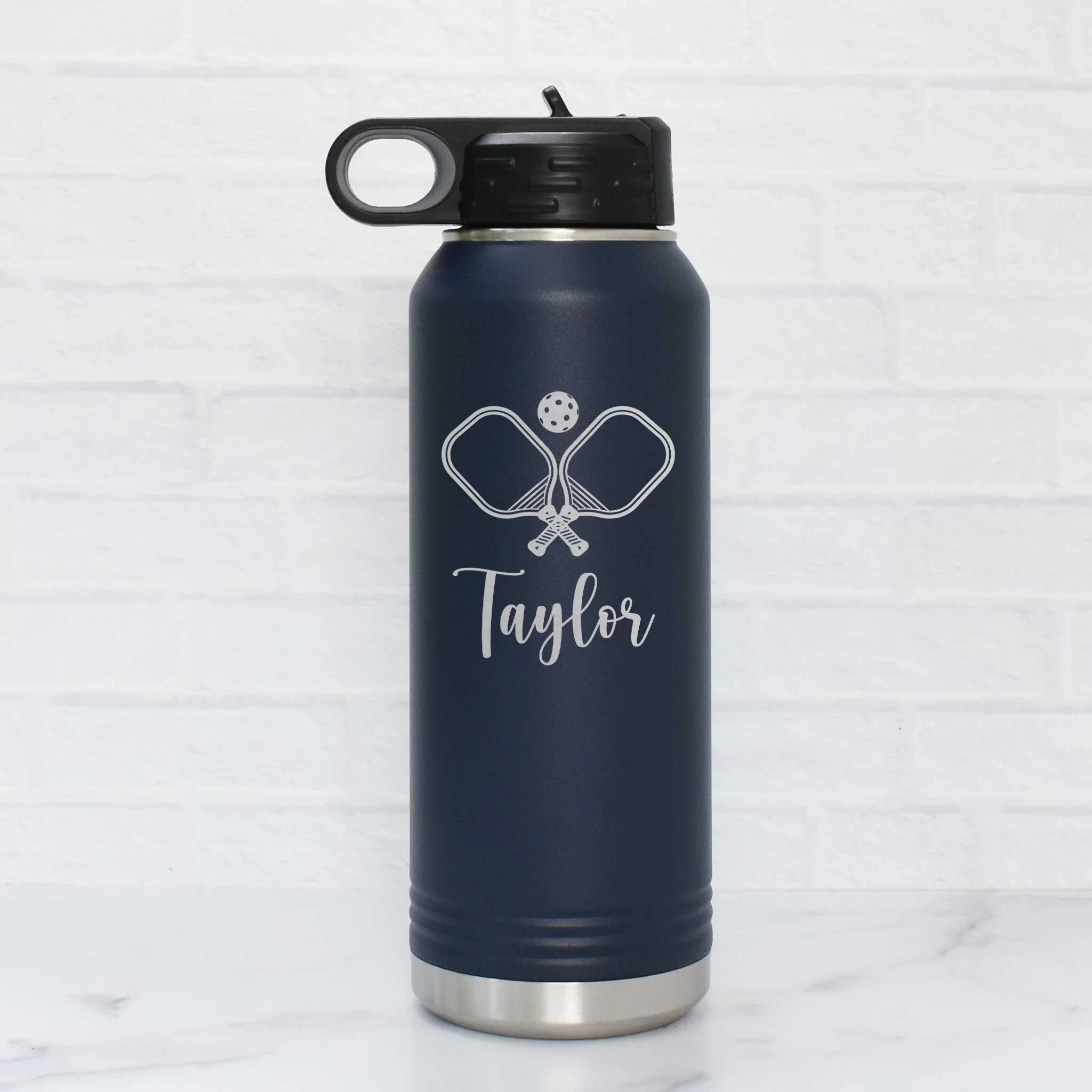 Personalized Pickleball Water Bottle With Name