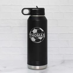 Personalized Soccer Water Bottle With Name