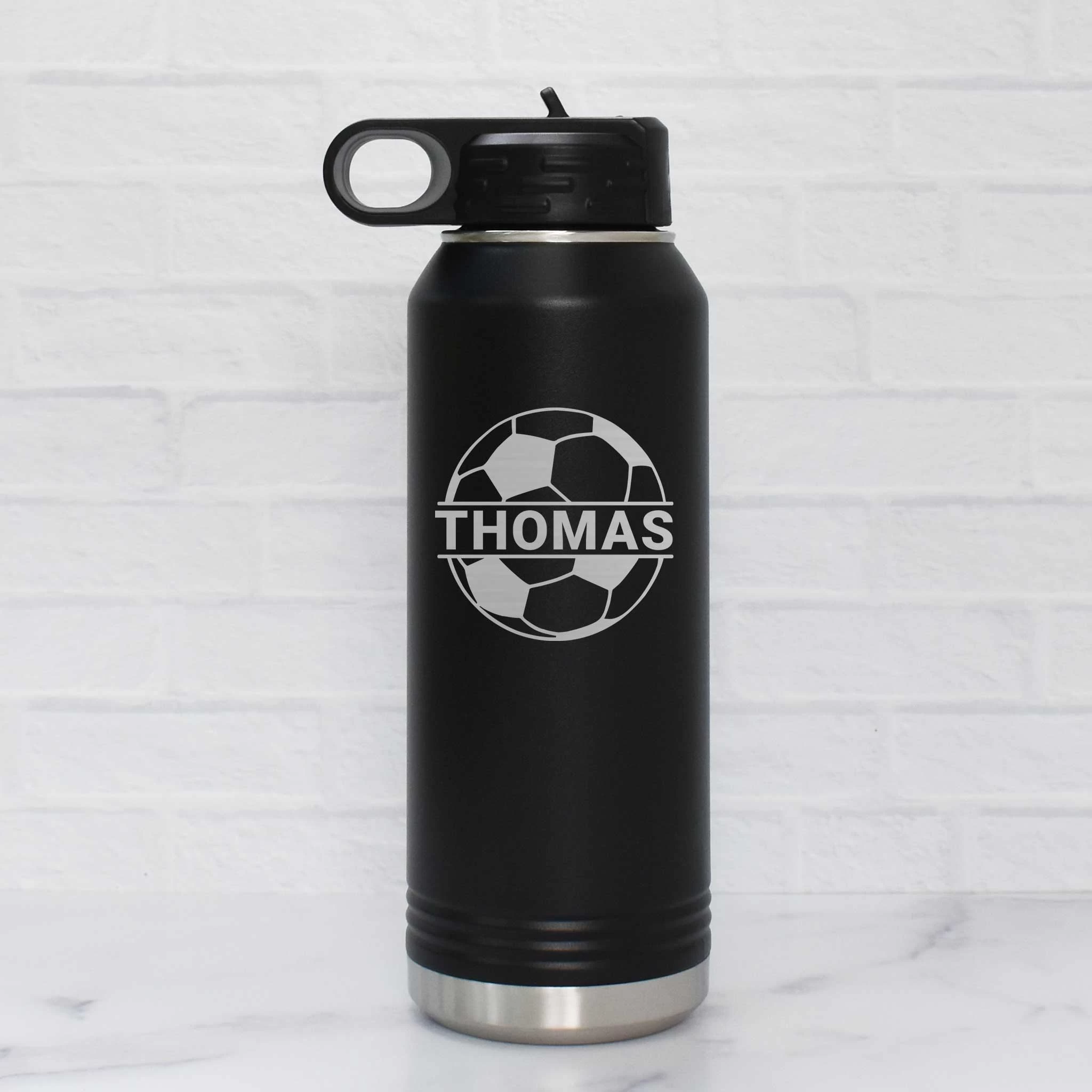 Personalized Soccer Water Bottle With Name
