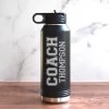 Personalized Water Bottle For Coaches - Vertical Name