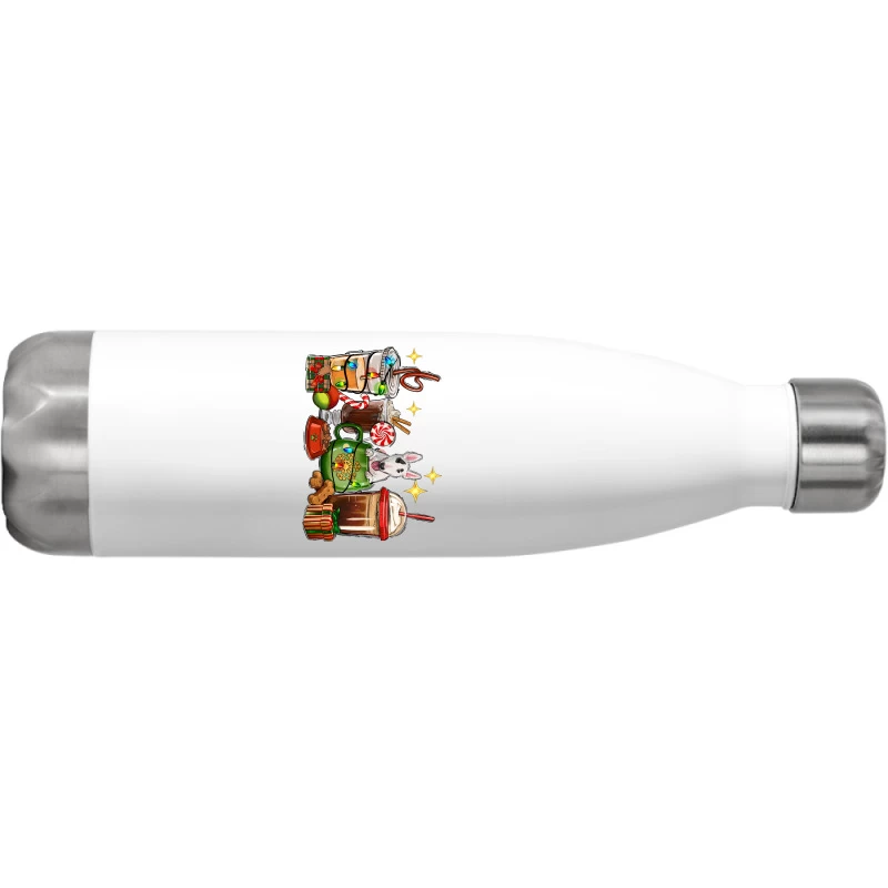Christmas Coffee Cups With Bull Terrier Stainless Steel Water Bottle - Image 2