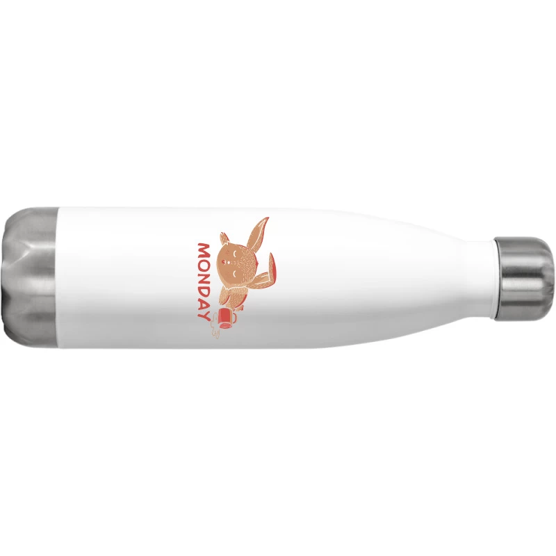 Monday Rabbit Stainless Steel Water Bottle - Image 2