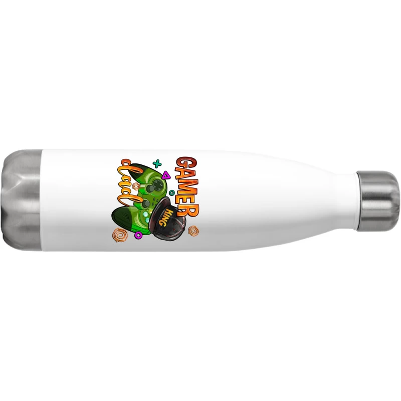 Gamer Dad Stainless Steel Water Bottle - Image 2